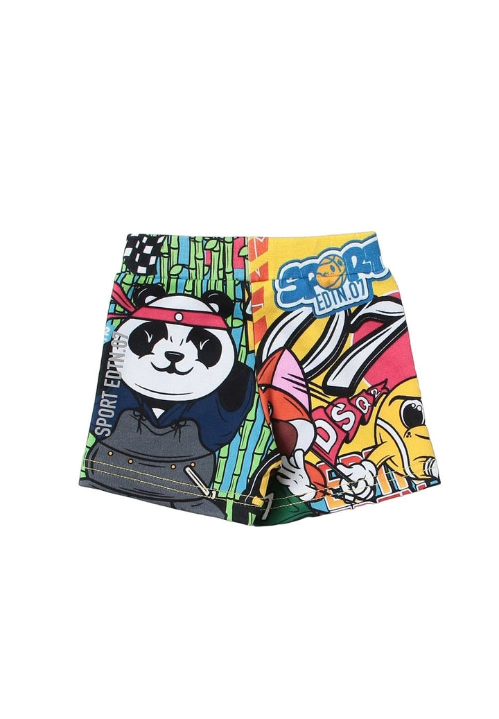 Bermuda felpa giallo per neonato - Primamoda kids