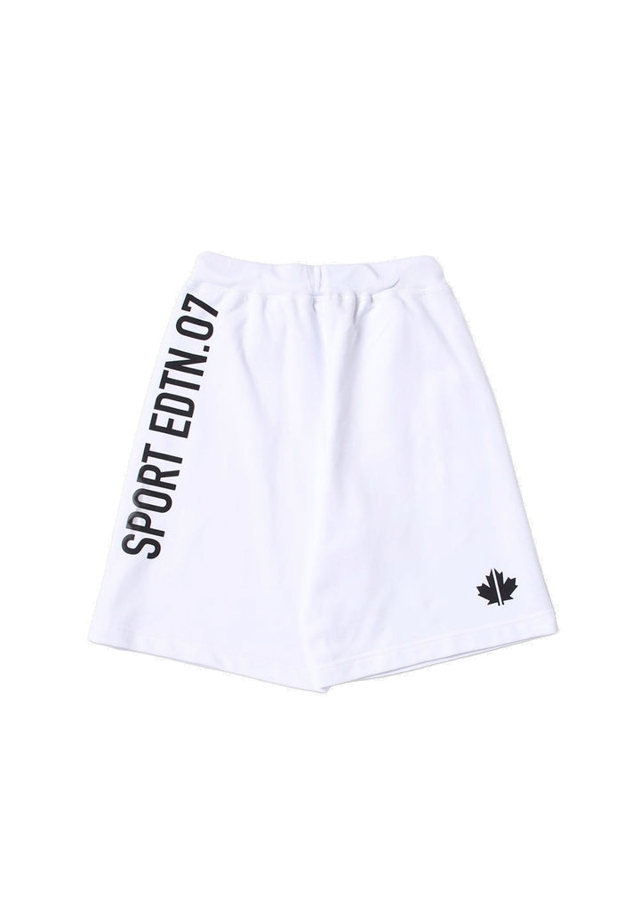 Bermuda felpa bianco per bambino - Primamoda kids