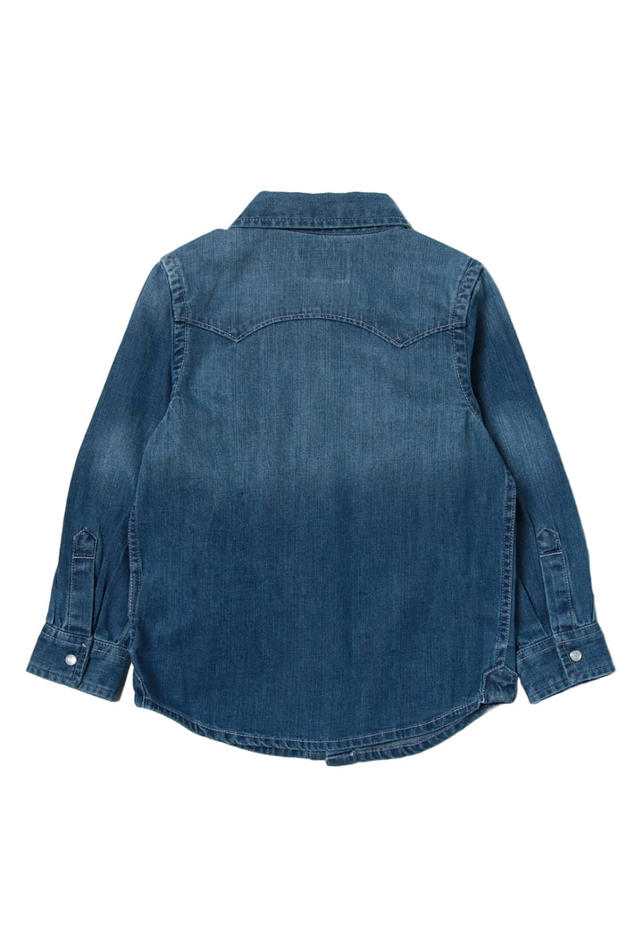 Camicia blu denim per bambino - Primamoda kids