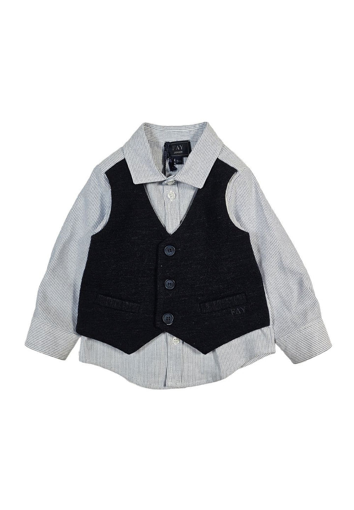 Camicia blu per neonato - Primamoda kids