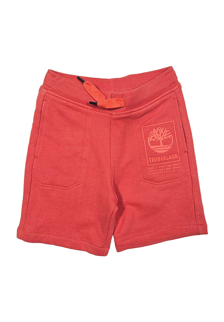 Bermuda felpa rosso per neonato - Primamoda kids