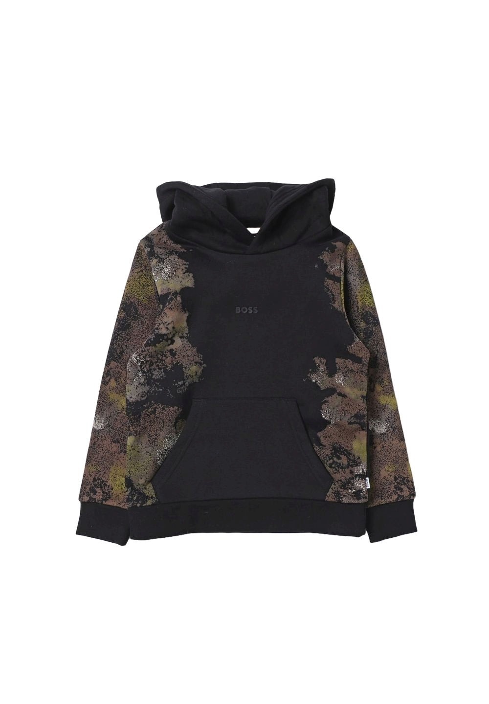 Felpa cappuccio nera per bambino - Primamoda kids