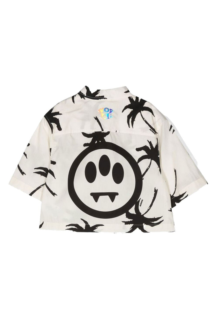 Camicia cropped panna per bambina - Primamoda kids