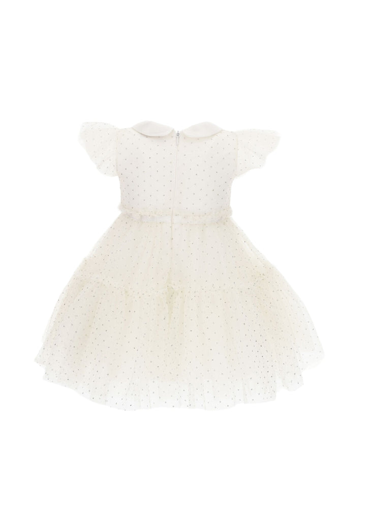 Vestito tulle panna per neonata - Primamoda kids