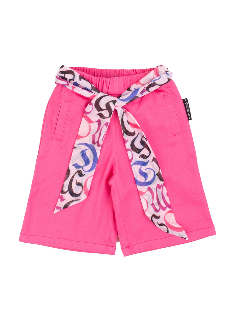 Bermuda felpa fuxia per bambina - Primamoda kids