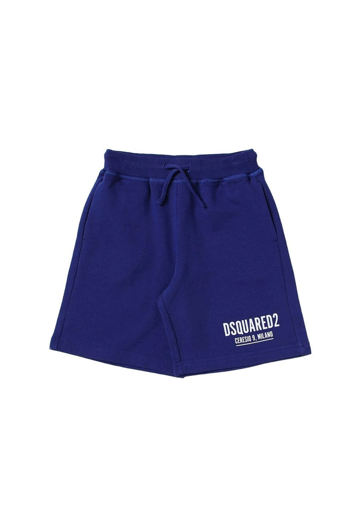 Bermuda felpa blu per bambino - Primamoda kids