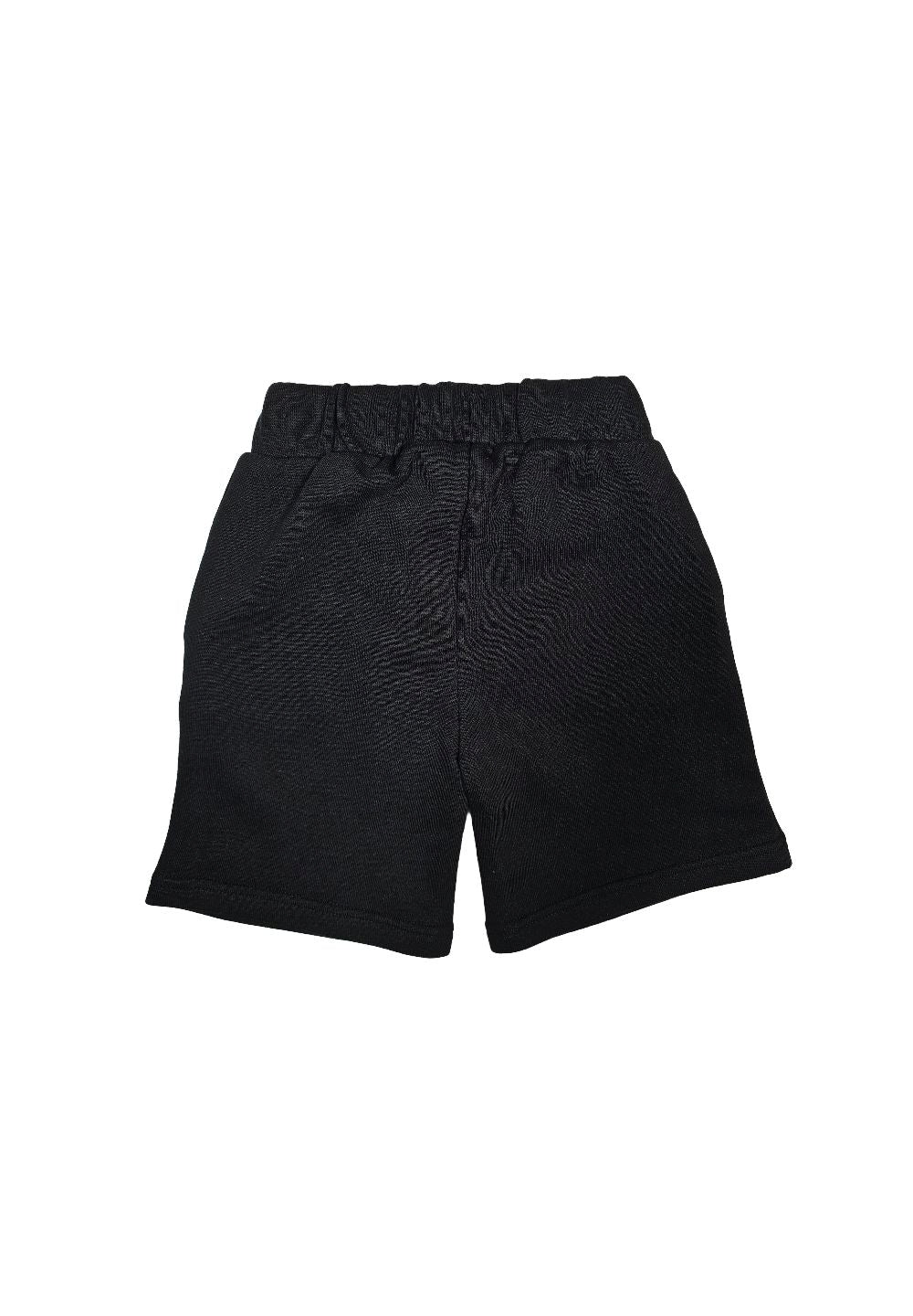 Bermuda felpa nero per bambino - Primamoda kids