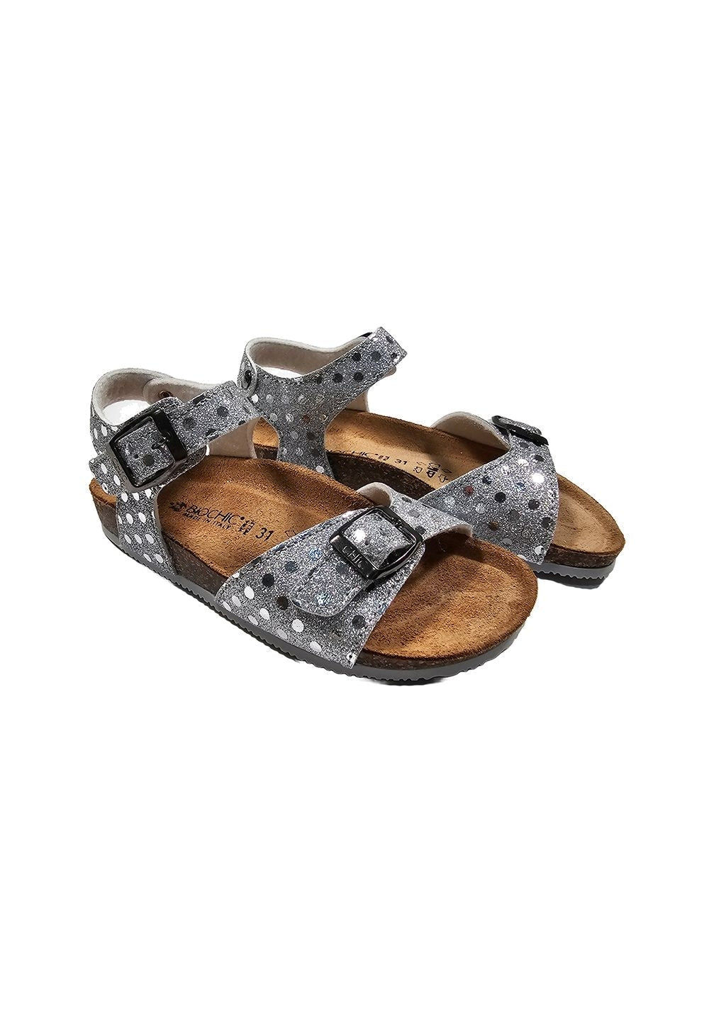 Sandalo argento per neonata - Primamoda kids