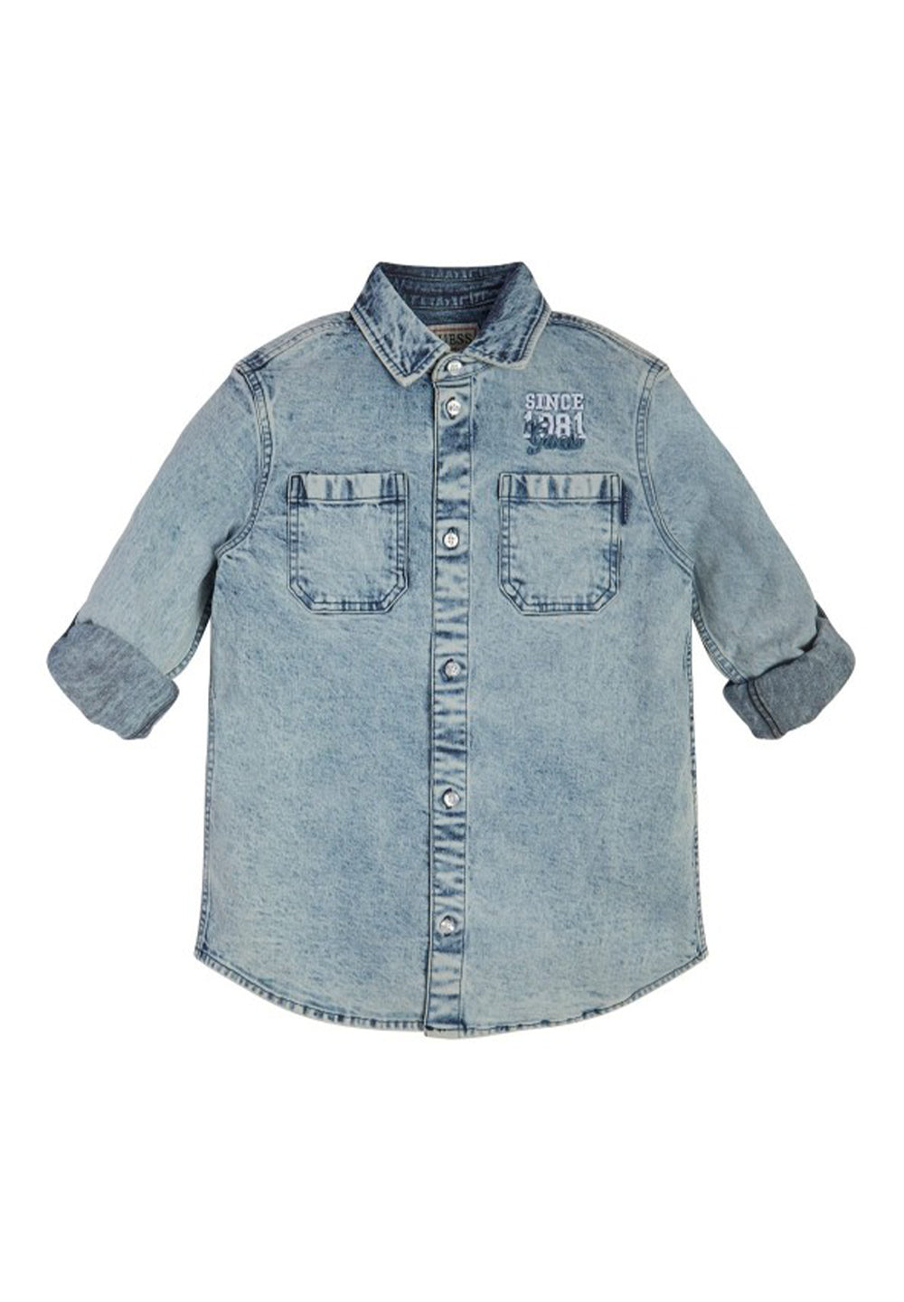 Camicia denim blu per bambino - Primamoda kids