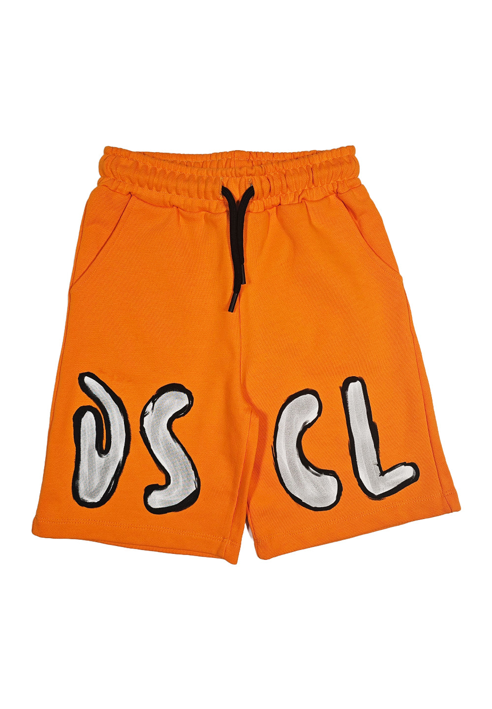 Bermuda felpa arancione per bambino - Primamoda kids