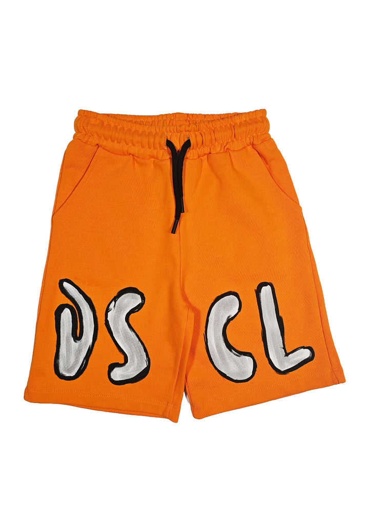 Bermuda felpa arancione per bambino - Primamoda kids