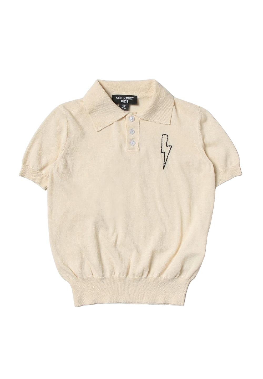 Polo in maglia crema per bambino - Primamoda kids