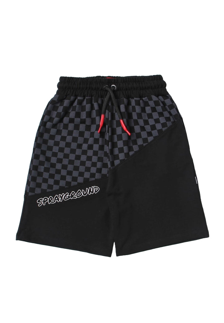 Bermuda felpa nero per bambino - Primamoda kids