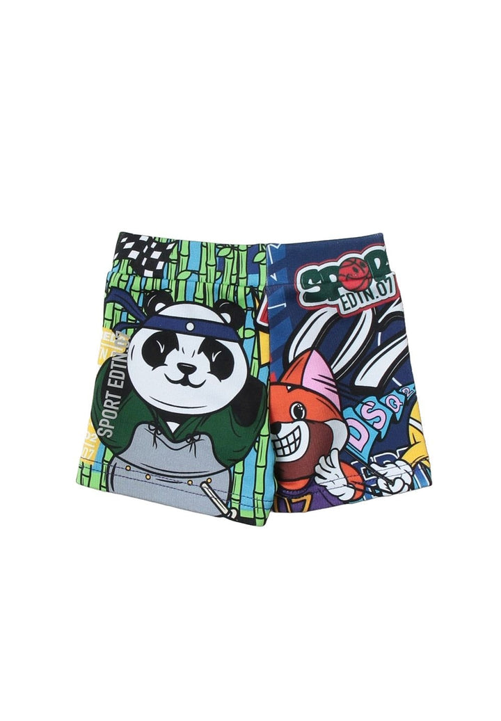Bermuda felpa blu per neonato - Primamoda kids