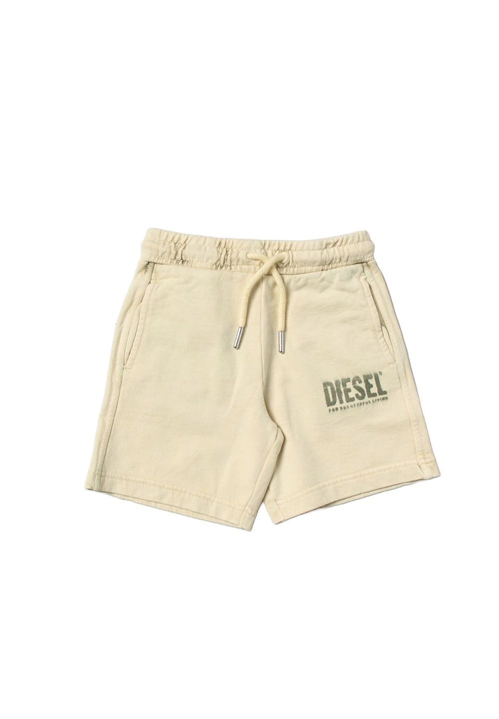 Bermuda felpa beige per bambino - Primamoda kids
