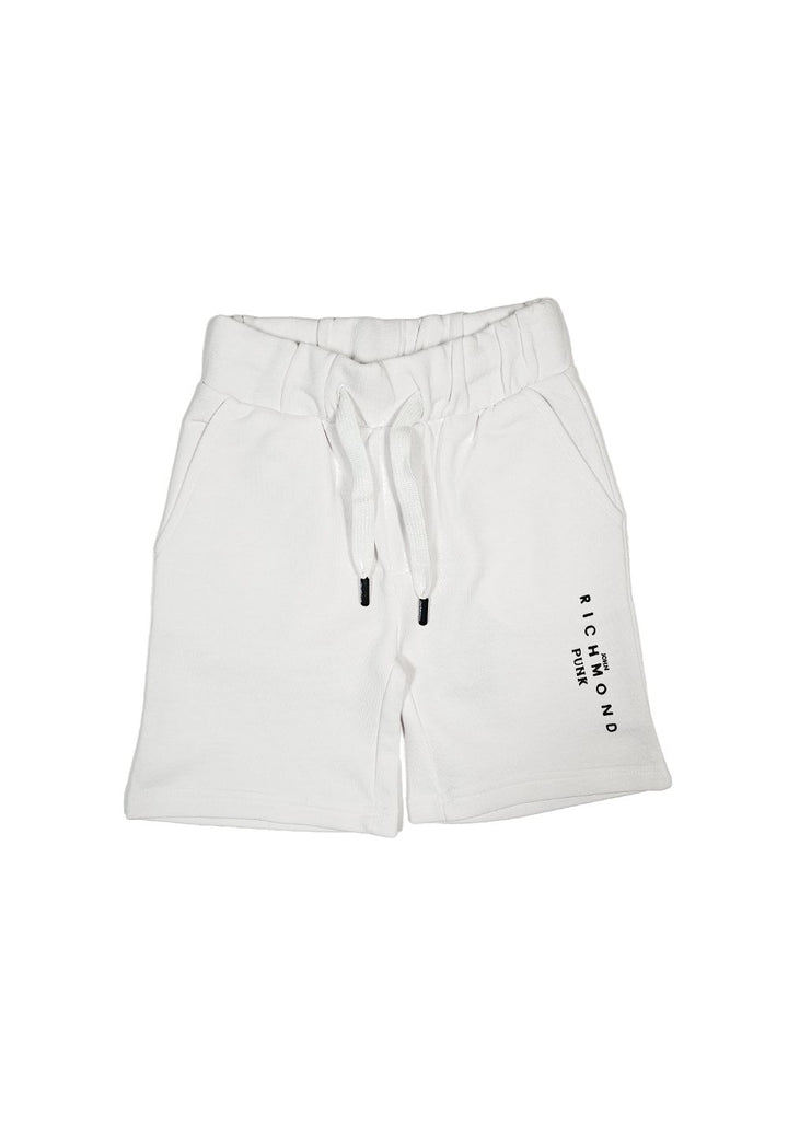 Bermuda felpa bianco per bambino - Primamoda kids