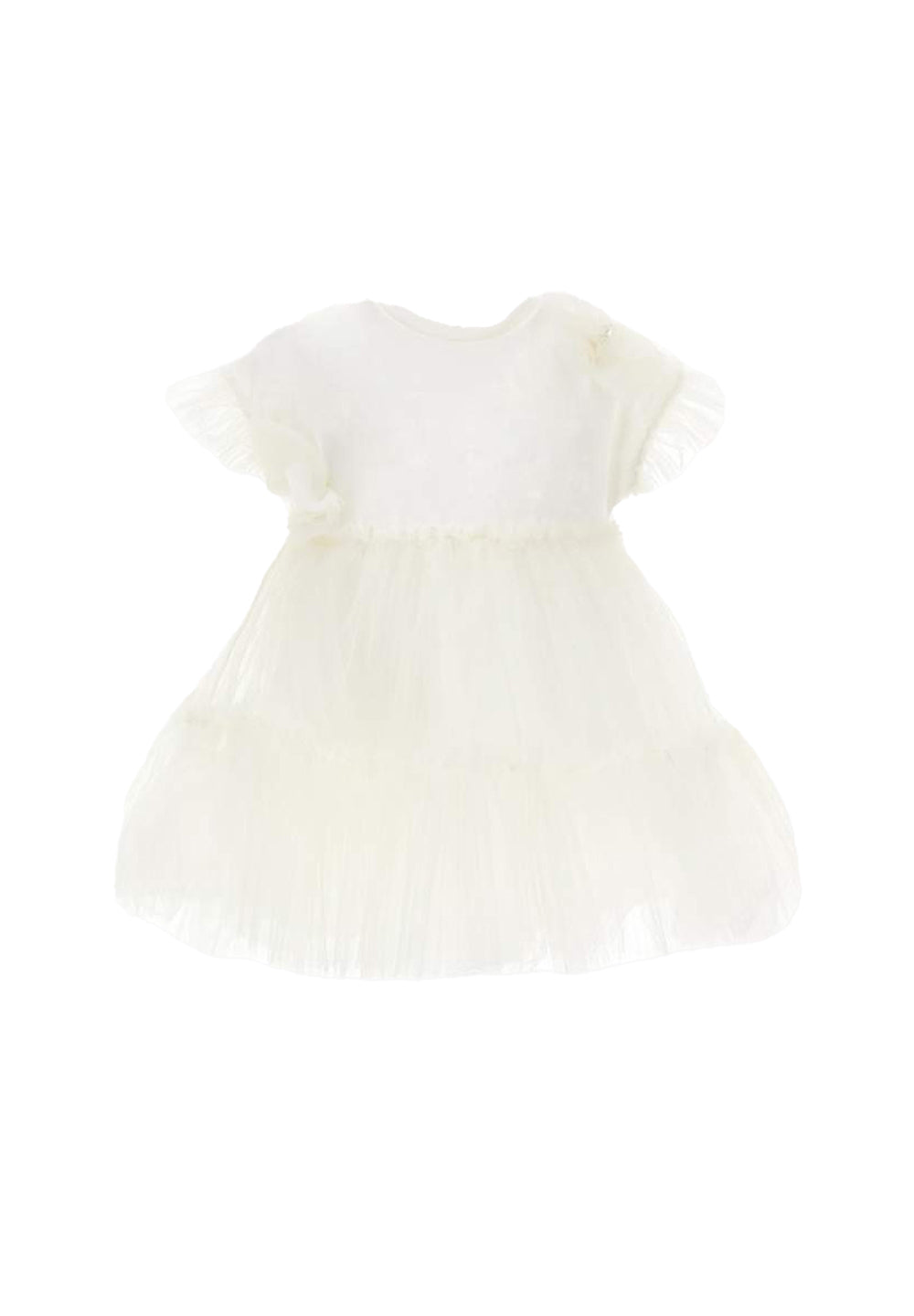 Vestito tulle panna per neonata - Primamoda kids