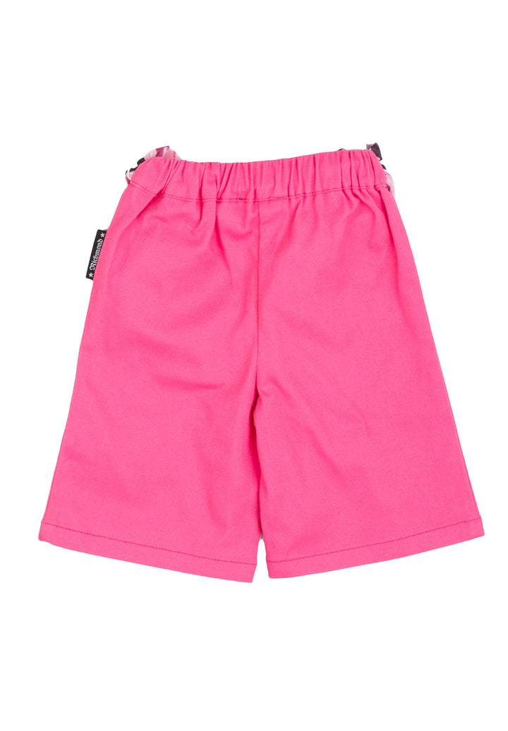 Bermuda felpa fuxia per bambina - Primamoda kids