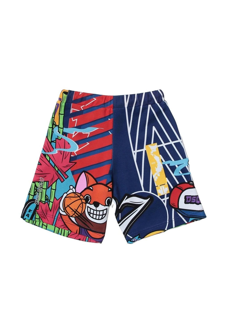 Bermuda felpa blu per bambino - Primamoda kids