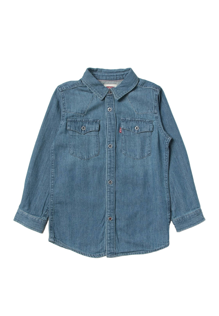 Camicia denim blu per bambino - Primamoda kids