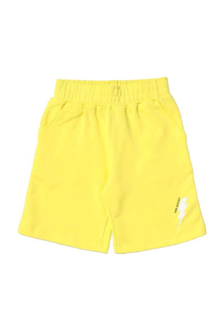 Bermuda felpa giallo per bambino - Primamoda kids