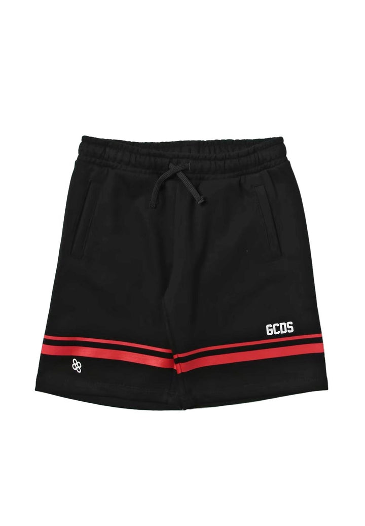 Bermuda felpa nero per bambino - Primamoda kids