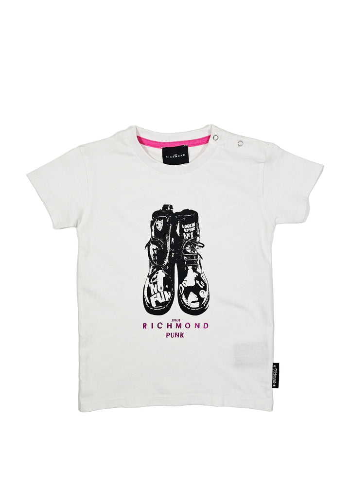 T-shirt bianca per bambina - Primamoda kids