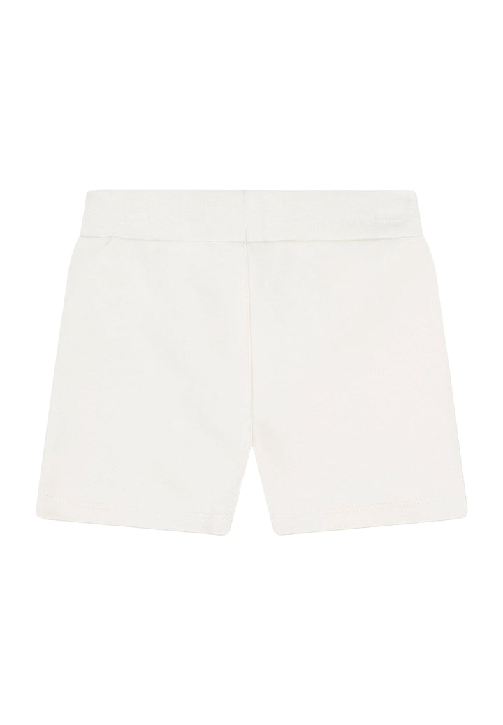Bermuda felpa bianco per neonato - Primamoda kids