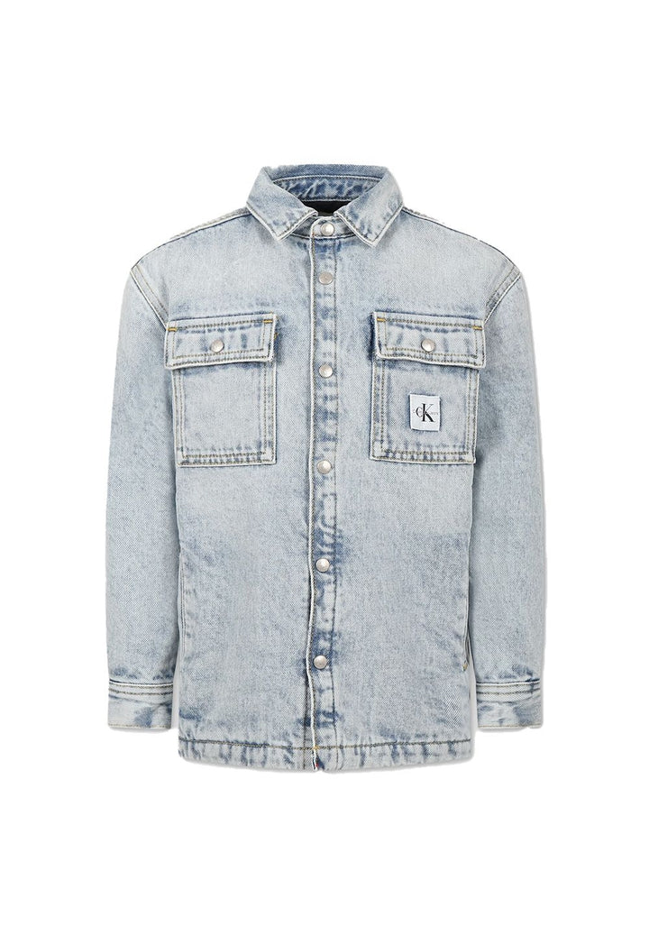 Camicia denim blu denim per bambino - Primamoda kids