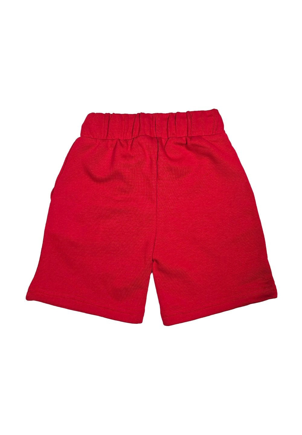 Bermuda felpa rosso per bambino - Primamoda kids
