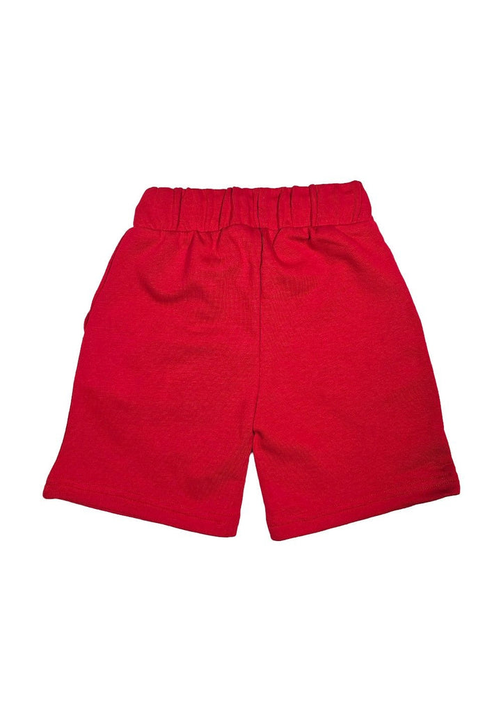 Bermuda felpa rosso per bambino - Primamoda kids