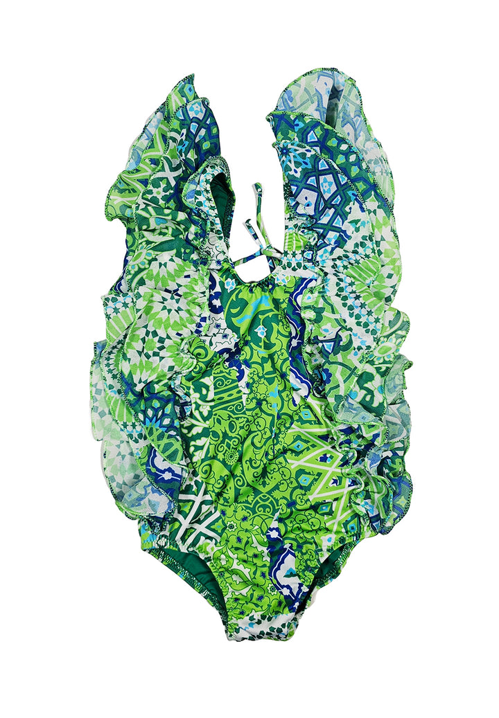 Costume intero verde per neonata - Primamoda kids