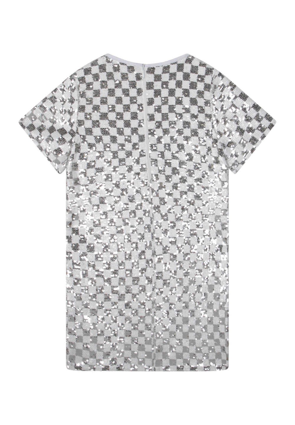 Vestito strass bianco-argento per bambina - Primamoda kids