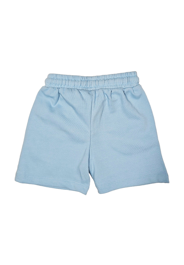 Bermuda felpa celeste per bambino - Primamoda kids