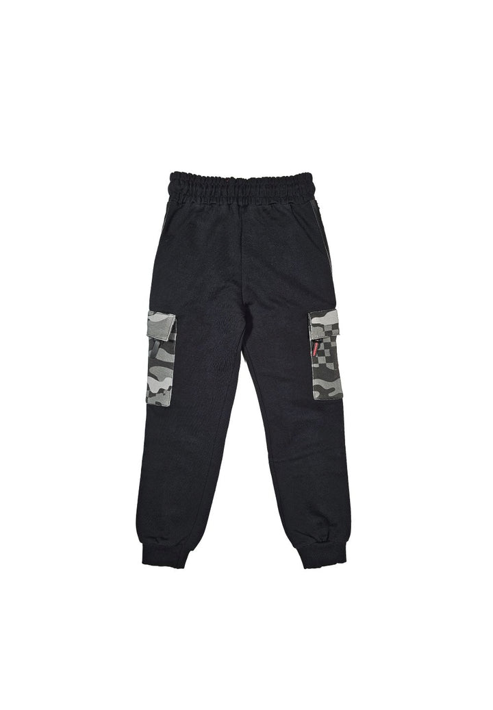 Pantalone felpa nero per bambino - Primamoda kids