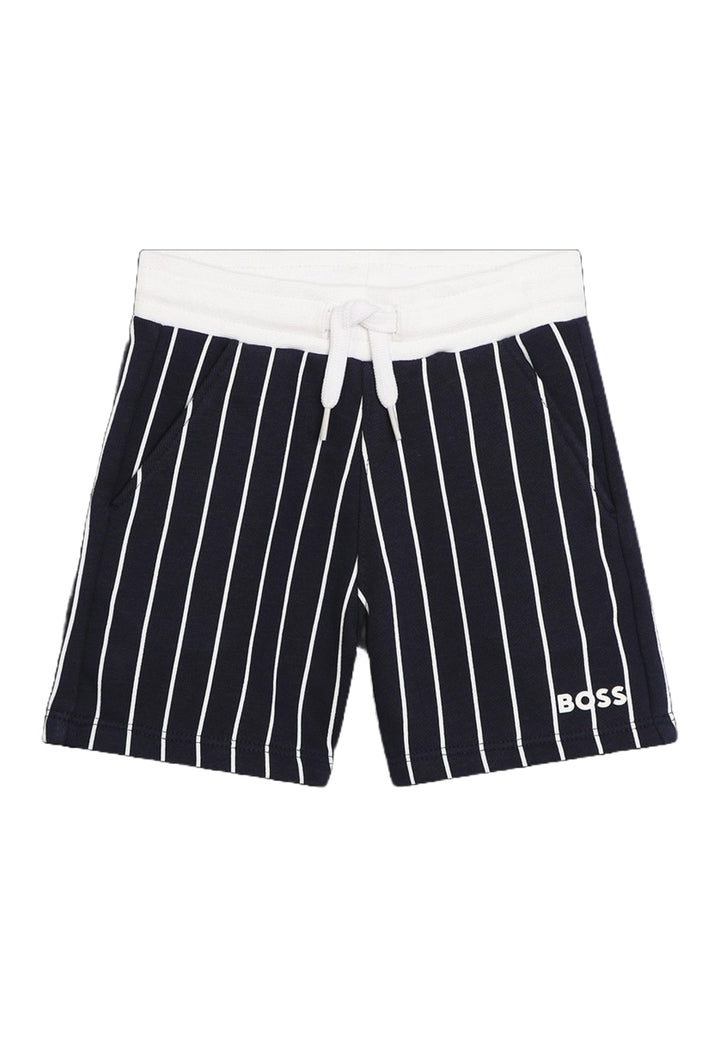 Bermuda felpa blu per neonato - Primamoda kids