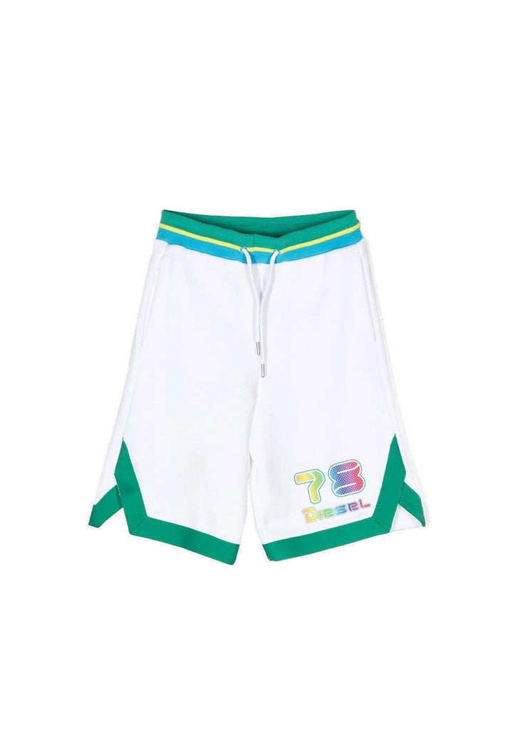 Bermuda felpa bianco per bambino - Primamoda kids
