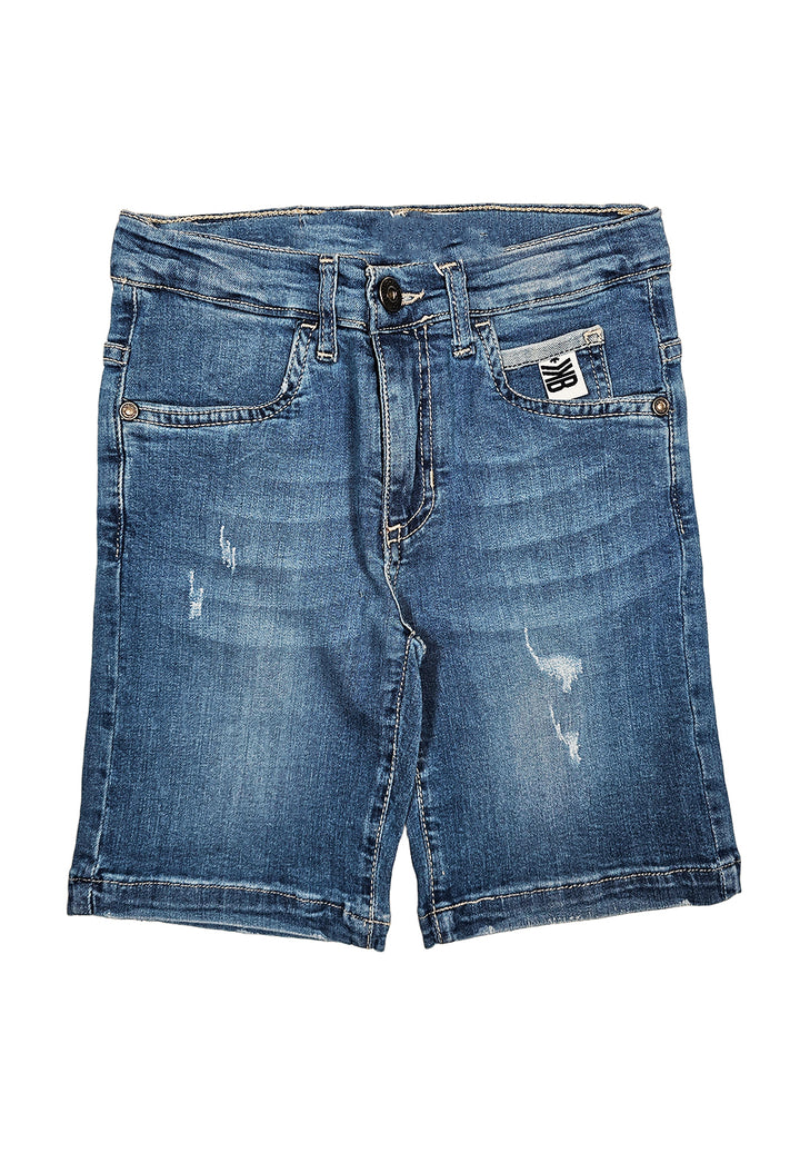 Bermuda blu denim per bambino - Primamoda kids