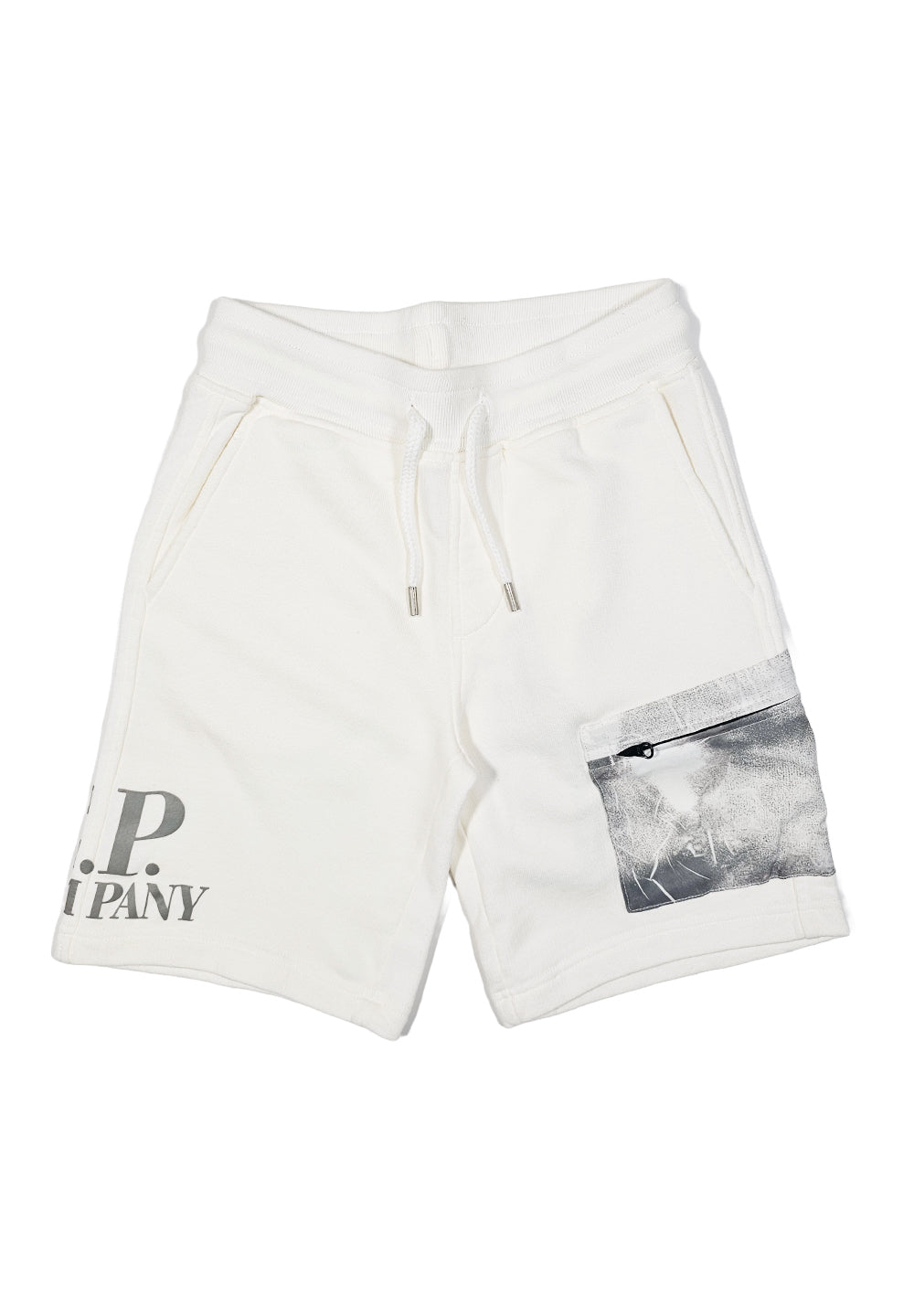 Bermuda felpa bianco per bambino - Primamoda kids