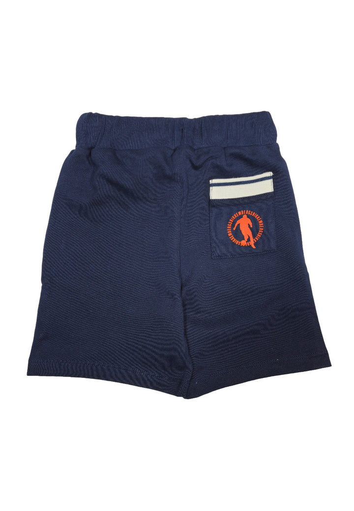 Bermuda felpa blu per bambino - Primamoda kids