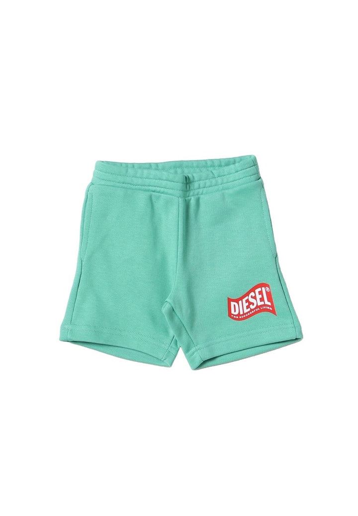 Bermuda felpa verde per neonato - Primamoda kids