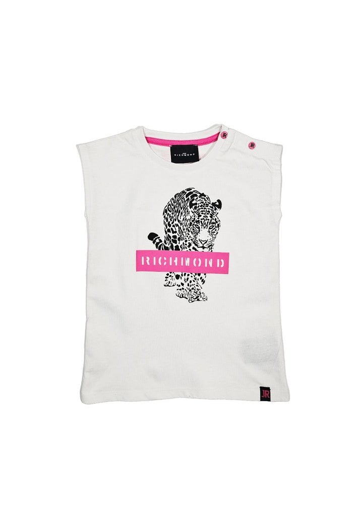 Canotta bianca per bambina - Primamoda kids