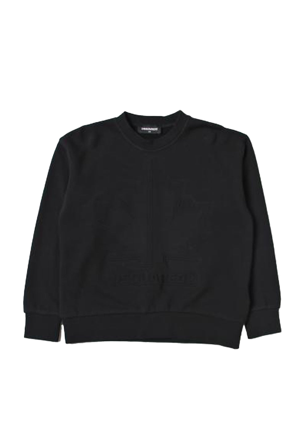 Felpa girocollo nera per bambino - Primamoda kids