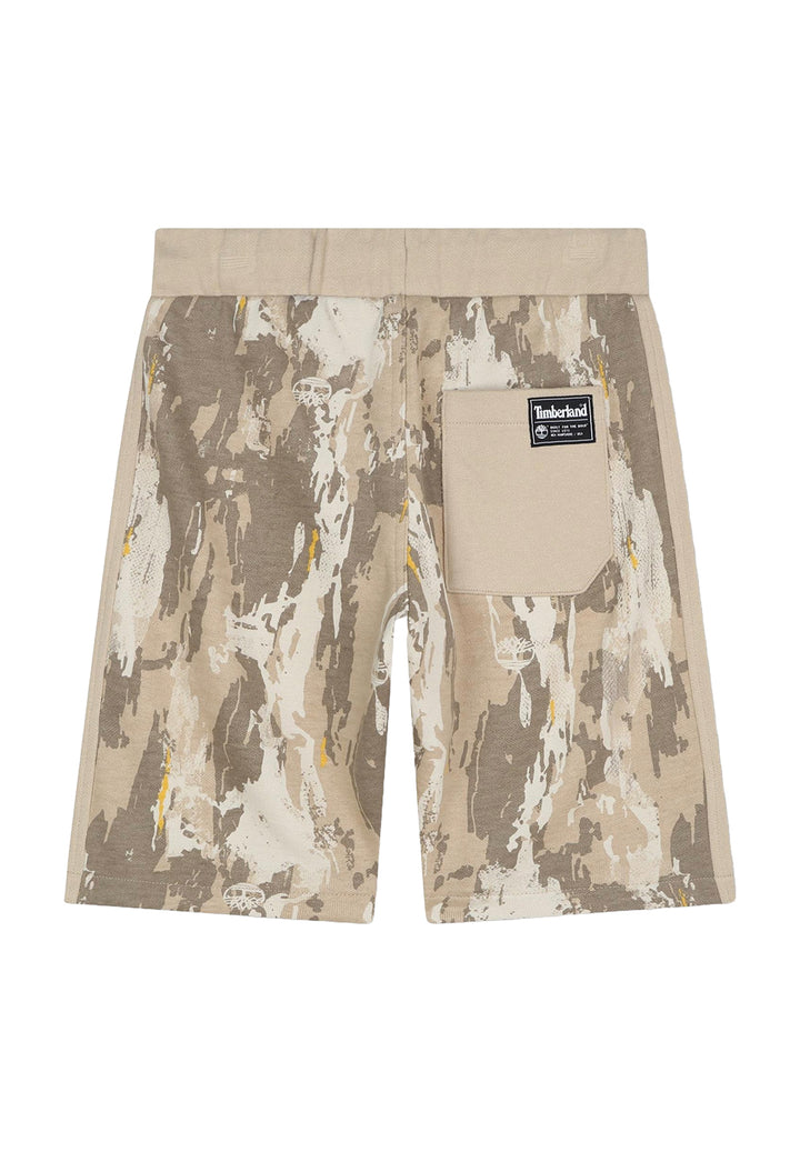 Bermuda felpa beige per bambino - Primamoda kids