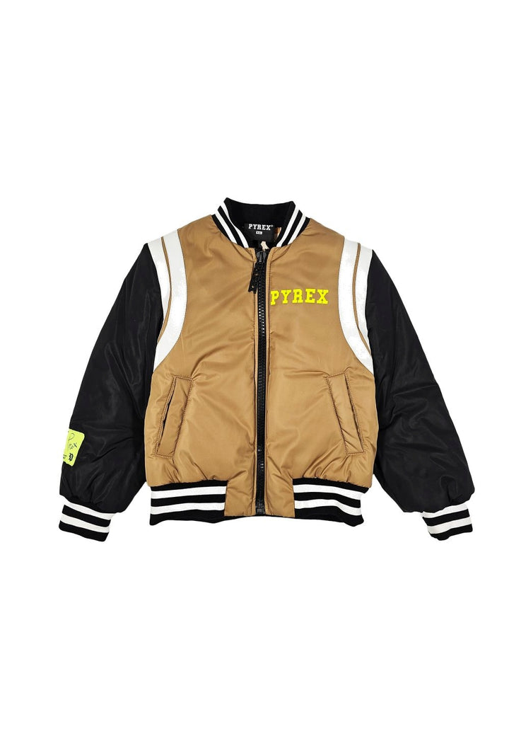 Bomber beige-nero per bambino - Primamoda kids