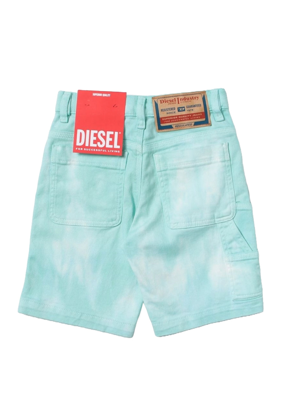 Bermuda denim verde acqua per bambino - Primamoda kids