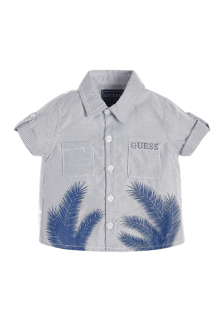 Camicia blu a righe per bambino - Primamoda kids