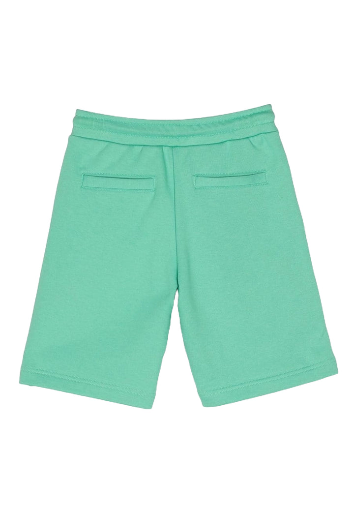 Bermuda felpa verde per bambino - Primamoda kids