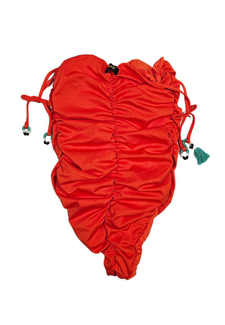 Costume intero arancione per bambina - Primamoda kids