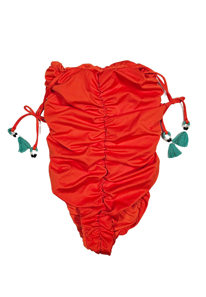 Costume intero arancione per bambina - Primamoda kids